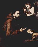 Jose de Ribera Der Hl Franz von Assisi und der Engel mit der Wasserflasche oil painting reproduction